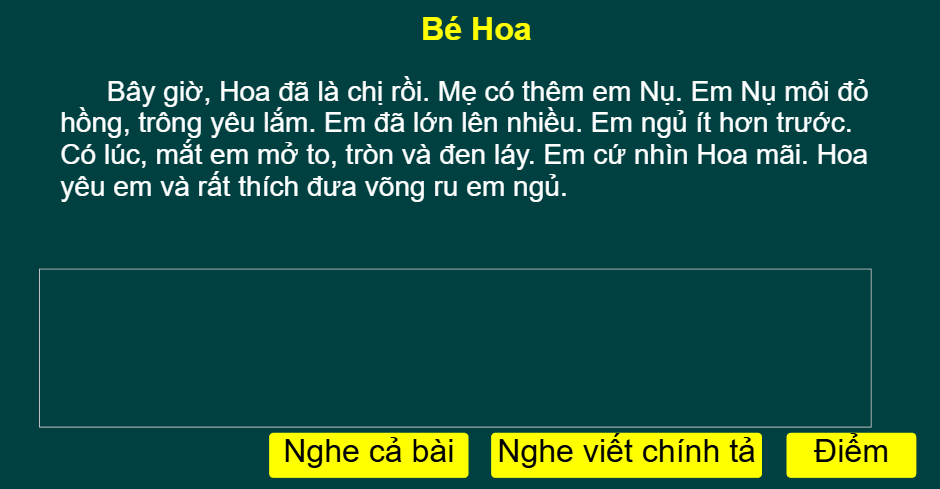 Tuần 15: Bé Hoa