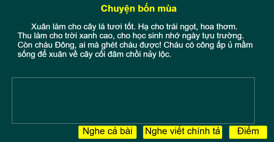 Tuần 19: Chuyện bốn mùa