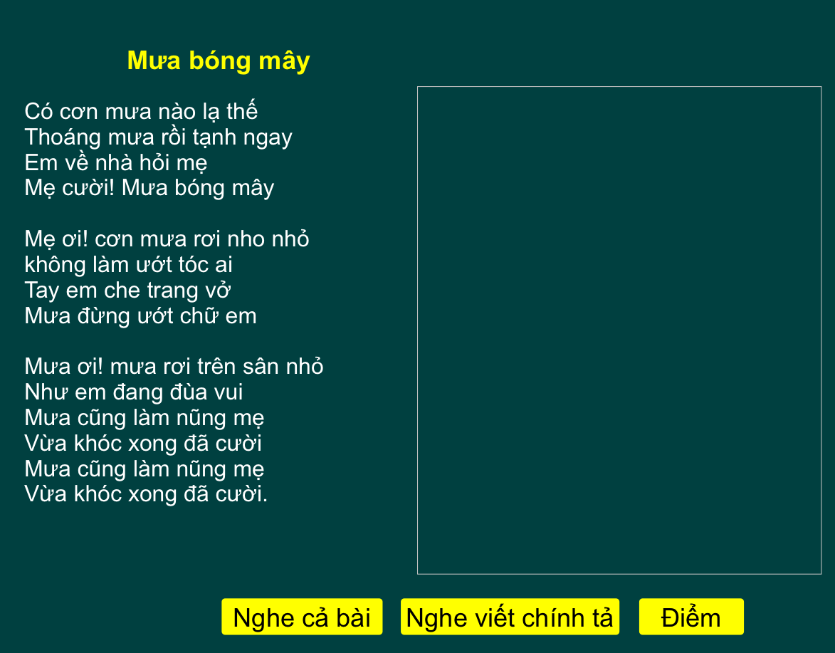 Tuần 20: Mưa bóng mây