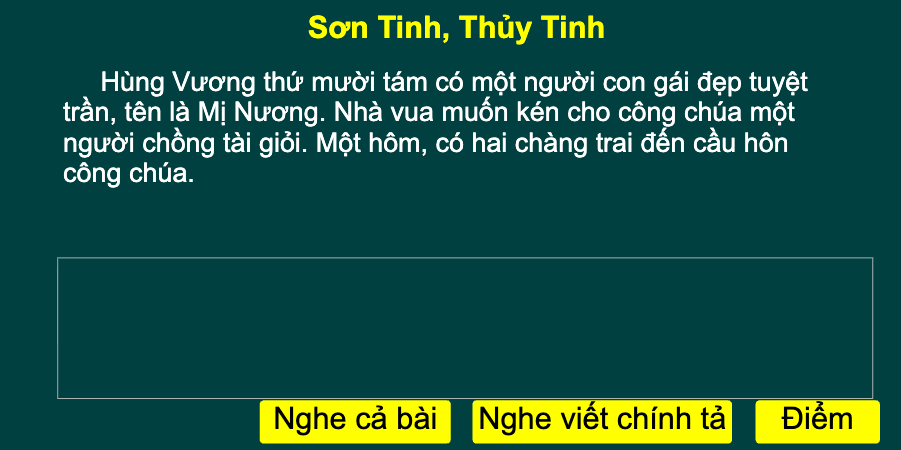 Tuần 25: Sơn Tinh, Thủy Tinh