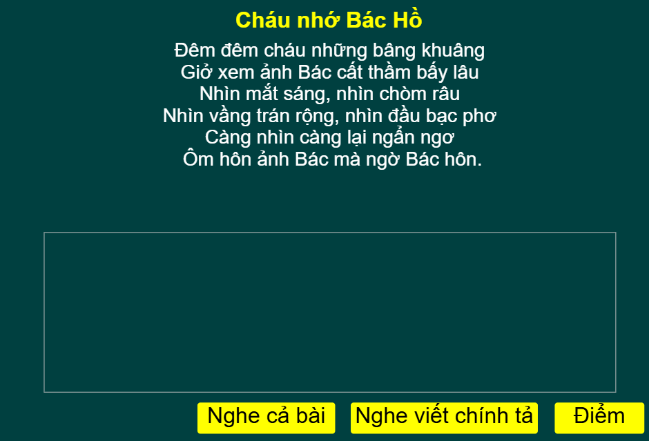 Tuần 30: Cháu nhớ Bác Hồ