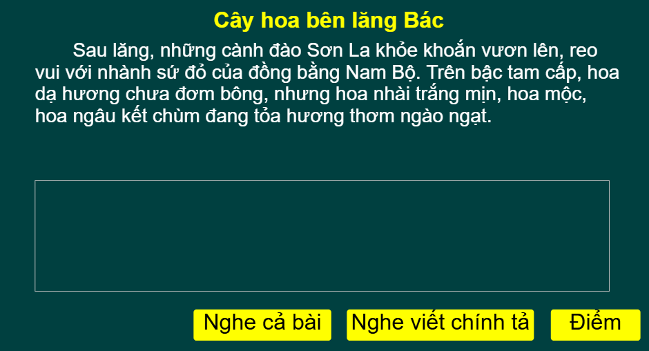 Tuần 31: Cây hoa bên lăng Bác
