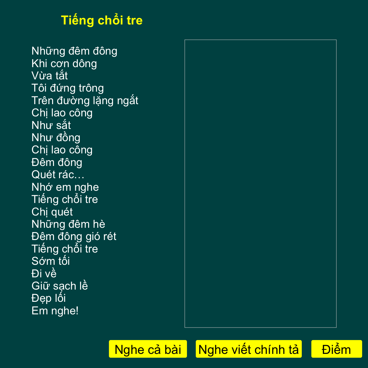 Tuần 32: Tiếng chổi tre