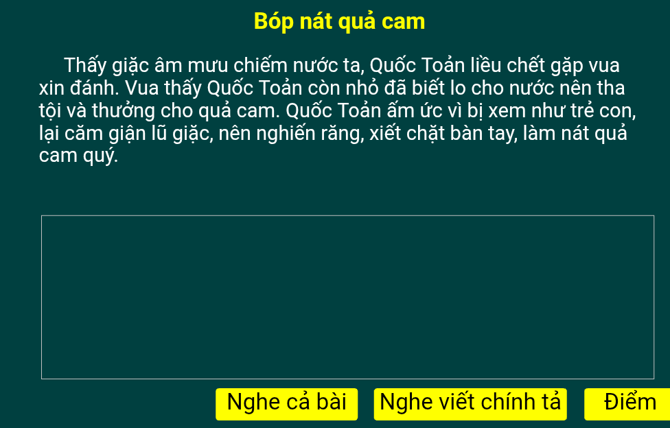 Tuần 33: Bóp nát quả cam