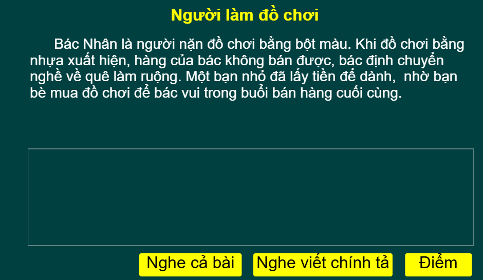 Tuần 34: Người làm đồ chơi