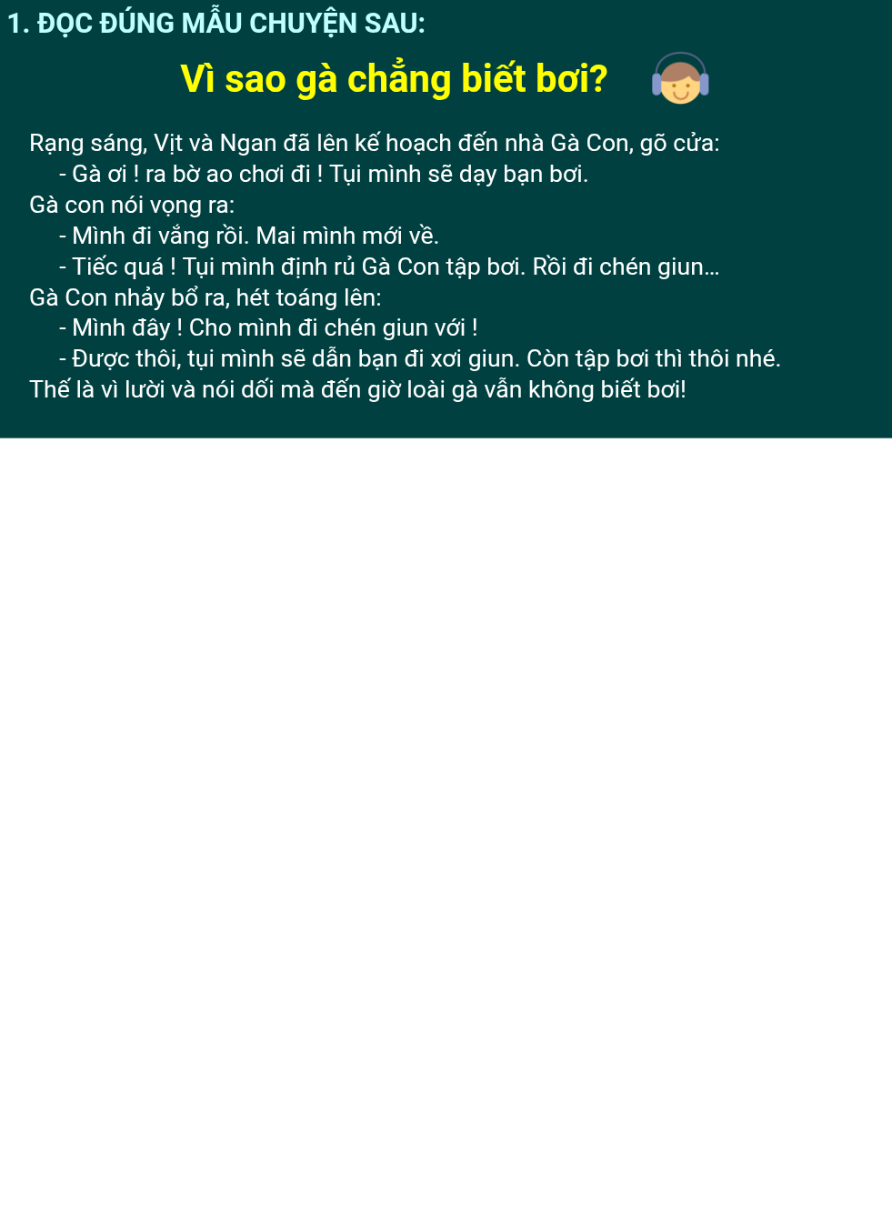 Vì sao gà chẳng biết bơi?