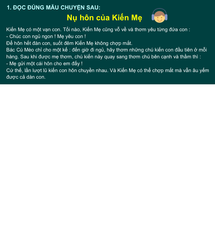 Nụ hôn của Kiến Mẹ