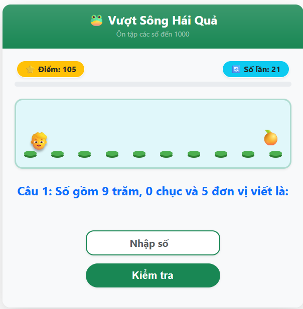 Bài 1: Ôn tập các số đến 1000