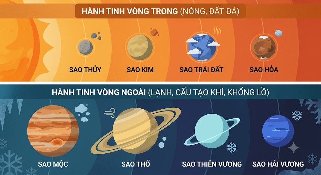 Hành tinh vòng trong (Nóng, đất đá)