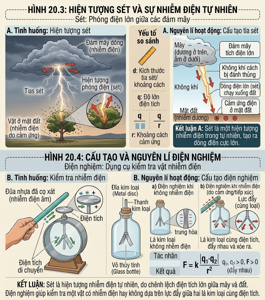 Sét là hiện tượng nhiểm điện trong tự nhiên