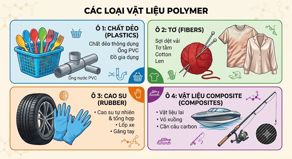 Các loại vật liệu Polymer