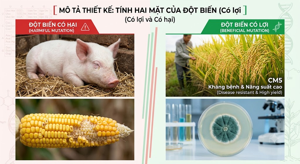 ính hai mặt của Đột biến (Có lợi và Có hại)